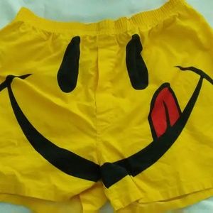 smiley face boxer shorts